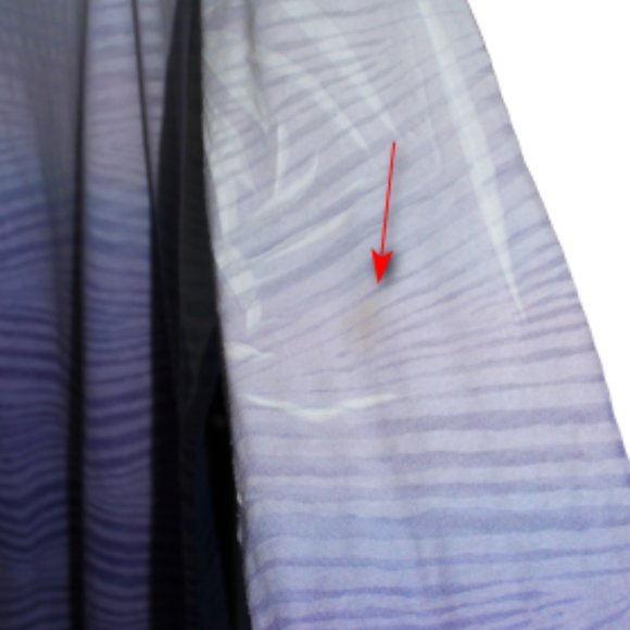Maurices long sleeved white and purple shirt. - Picture 3 of 4